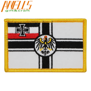 Parche de bandera nacional de Alemania Oriental en 3D bordado, parche internacional para coser o planchar en 1959-1990, hecho de tela de sarga - Product Image 5