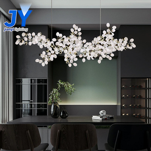 Lustre <span class=keywords><strong>en</strong></span> métal et verre personnalisable <span class=keywords><strong>en</strong></span> forme de grande grappe de raisin, idéal pour les halls d'hôtel, les villas et les escaliers. - Product Image 4