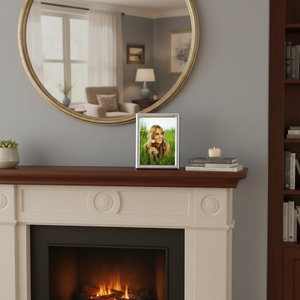 Cornice Portafoto Ambra 90x130 mm in Metallo per Decorazione Casa - Product Image 3