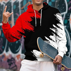 Sudadera con Capucha Estampada para Hombre al por Mayor, con Logotipo Personalizado, Nuevo Diseño, Suave, de Manga Larga, Informal - Product Image 6