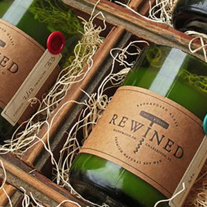 Hand gegoten Geurende Soja Kaars, eco vriendelijke wijn fles kaars - Product Image 4