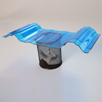Panneau de toiture en polycarbonate ondulé transparent de conception moderne pour application hôtelière