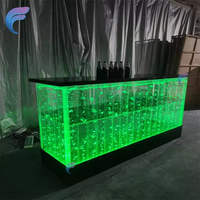 Table de Bar LED Lumineuse à Bulles d'Eau pour Boîte de Nuit, 16 Couleurs Changeantes