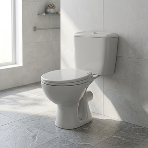 Inodoro de Cerámica de Dos Piezas Vistaar, Diseño Moderno, Inodoro de Baño con Drenaje Montado en el Suelo - Product Image 2