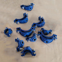 Collier de serrage en fonte ductile pour tuyaux, modèle 2026, pour réparation de raccords de branche en conduites d'eau HDPE/PE