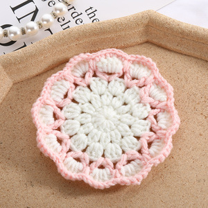 2025 maßge schneiderte Wave Lace Tisch Untersetzer Matte Stoff Häkeln Gestrickt Bunt en Yard Tee Kaffeetasse Matte Pad für den täglichen Gebrauch - Product Image 4