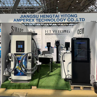 Nouvelle borne de recharge rapide DC 120 kW pour véhicules électriques, étanche IP55, double pistolet, avec système de paiement POS pour voitures électriques