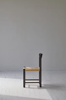 Antique Chêne Papier Cordon Fauteuil Confortable Décontracté Loisirs Chaise Longue Moderne Vintage Design Scandinave Hôtel Salon