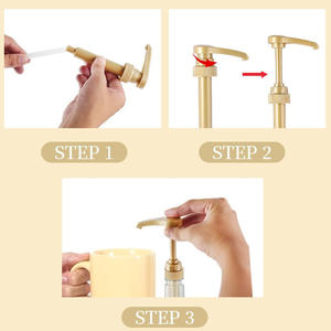 Sirop plastique <span class=keywords><strong>Troni</strong></span> Presse Confiture Bouteille Pompe Pulvérisateur Qualité Alimentaire Usage Industriel Presse à Main Calibre 28mm - Product Image 4