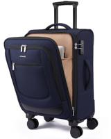 Koper LOVEVOOK Softside dengan Roda Spinner untuk Pria Wanita 22 inci, Koper Beroda dengan Kunci TSA untuk Perjalanan Bisnis