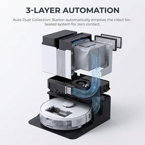 Vacuum <b>Cleaner</b> Wet and Dry powered by 20000pa Pa Power Suction for 3 in 1 Sweeping Mopping Mop Wet and Dry <b>Robot</b> Vacuum - Product Image 4