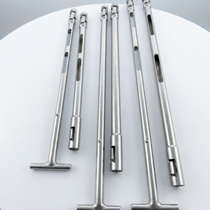 Sonde de prélèvement de poudre manuelle en acier inoxydable haute précision, tube de sonde multi-niveaux pour équipement de test en laboratoire - Product Image 1