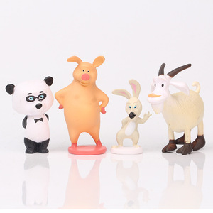 Muñeco de peluche artesanal de 10 cm de Masha y Misha, modelo de oso pardo de segunda generación, adorno de dibujos animados para hornear, hecho de plástico con personajes de <span class=keywords><strong>Frozen</strong></span> - Product Image 2