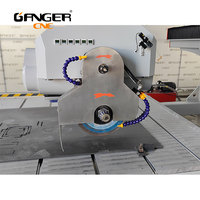 GANGER Router CNC 3D de 5 Ejes, Sierra para Esculturas en Piedra, Máquina de Corte de Azulejos a 45 Grados, Motor de 15KW, Multifuncional