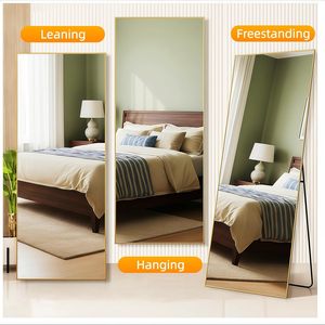 GKMZCGT Full Length <b>Mirror</b> 71x30 <b>Rectangle</b> Aluminum Frame <b>Wall</b> Mountable Tempered Glass Home Use - Product Image 6