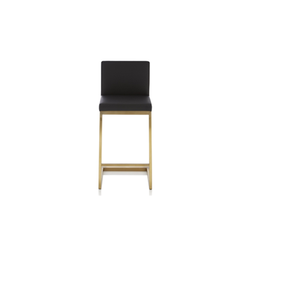 Sillas de Bar de Cuero al por Mayor, Muebles de Asiento Modernos y Lujosos con Altura Ajustable, Tapicería de Cuero Suave, Duraderas para Cocina - Product Image 1