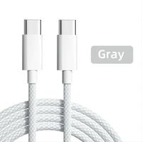 Câble de charge USB C vers USB C pour Apple iPhone 15, cuivre pur avec gaine en nylon, chargeur pour ordinateur