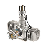 Original DLE40 40cc Zweizylinder-Benzinmotor 4,8PS 9,5kg Hoher Schub 2-Takt-Motor mit Walbro Vergaser NGK Zündkerze