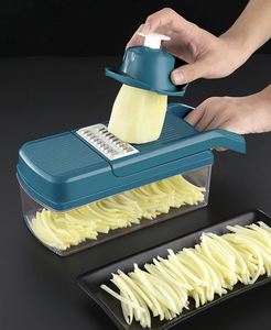 Kitchen Accessories <b>Multifunctional</b> <b>Vegetable</b> <b>Cutter</b> Manual <b>Vegetable</b> Chopper Food Slicer,Onion, Salad, Veggie Chopper 11 Blades - Product Image 3