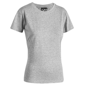 Camiseta gris para mujer, talla única, ajustada, holgada, de longitud corta, transpirable, de algodón, con lazos decorados, remaches de diamantes, agujeros de malla - Product Image 1