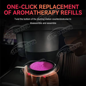 ลูกบิดน้ำหอมฮับ USB สำหรับเทสลารุ่น<span class=keywords><strong>3</strong></span> Y ที่วางแก้วคอนโซลกลางรถยนต์แบบชาร์จเร็วใหม่พร้อมไฟ RGB - Product Image 4