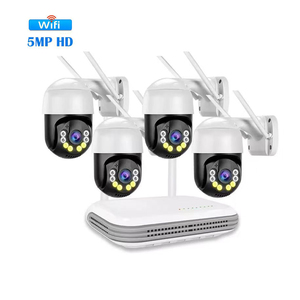 Icsee Xmeye 5MP <span class=keywords><strong>4CH</strong></span> ngoài trời hệ thống camera quan sát wifi IP Nhà Camera an ninh Hệ thống không dây NVR Kit NVR Hệ thống camera - Product Image 1