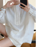 Ensemble chemise et short en lin personnalisé pour femme, haut plissé à manches longues, tenue minimaliste deux pièces, coupe décontractée