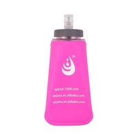 Pliable 300ML 500Ml Tpu Running Pliable Rotary Switch Bite Valve Soft Flask Pliable Water Bottle