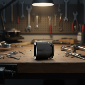 Llave de vaso plana de 235 mm, tamaño de punta 1 1/2, dimensión L B - Product Image 3