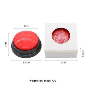 Juguete de comunicación para mascotas de plástico ecológico, juguete interactivo de entrenamiento para perros con caja de voz parlante, función de compresión de grabación de sonido - Product Image 5