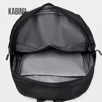 Sac à dos pour ordinateur portable avec logo personnalisé, plusieurs poches zippées, look simple, vente chaude