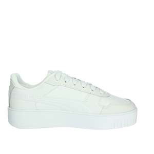Sneakers con Plateau e Lacci per Ragazze, Bianche 393846, in Tela Imbottita alla Moda - Product Image 4