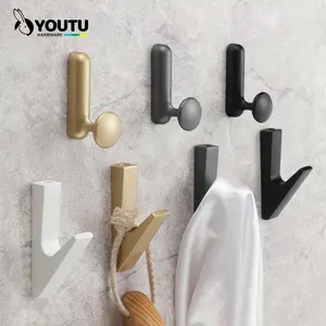 Modern Aluminum Alloy Cloth Hook For Wall Decor Wall-Mounted