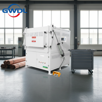 Four à induction pneumatique à ouverture supérieure de type boîte, 1200 degrés, en acier inoxydable, capacité de 200 kg/h, four de traitement thermique