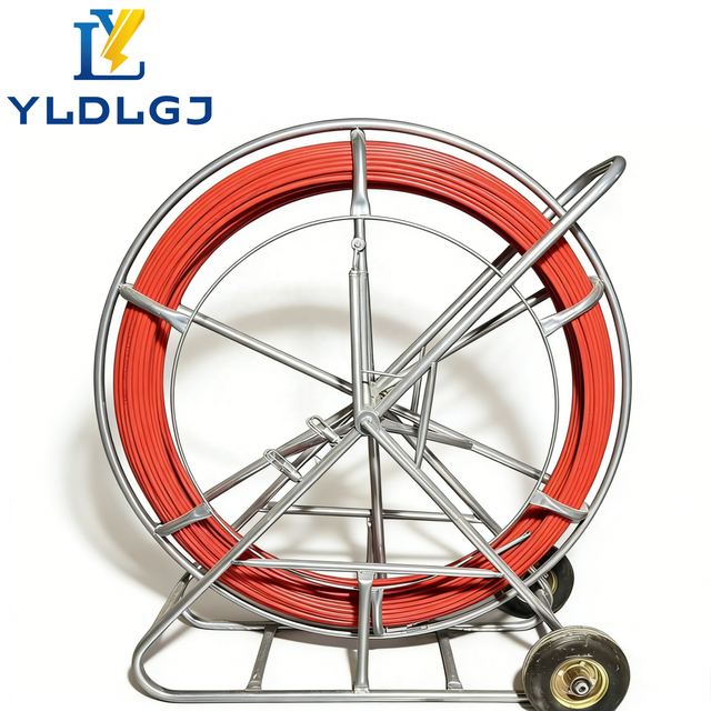 Fiberglass Duct Rodder 9mm 11mm 300m Fish Tape Cable Running Rod Wire Puller PET Wall Conduit Threader Max Linkage Nonconductive