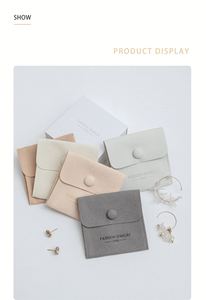 Sac en cuir PU épais pour bijoux de costume, emballage haut de gamme, impression magnifique, taille idéale pour la promotion - Product Image 4