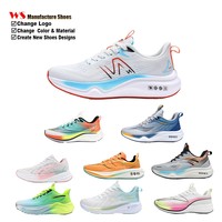 Sneakers décontractées de luxe personnalisées pour hommes et femmes, respirantes, classiques, pour la marche et le jogging, avec semelle intérieure en PU et maille, style mocassin, semelle en caoutchouc