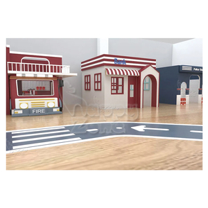 Ensemble de jeu souple d'intérieur en plastique pour enfants, thème Mini Ville, avec banque et bureau de poste, certifié CE, pour vente en gros - Product Image 3