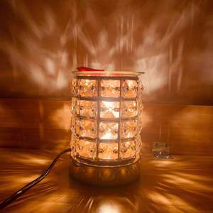 Diffuseur <span class=keywords><strong>de</strong></span> cire électrique <span class=keywords><strong>de</strong></span> luxe en cristal, chauffe-bougie à brancher, brûleur d'huiles essentielles pour salon <span class=keywords><strong>de</strong></span> beauté, chambre à coucher, décoration intérieure - Product Image 3