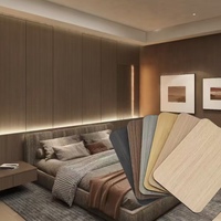 Décoration de maison moderne et luxueuse - Panneaux muraux en bois grainé de charbon de bambou, panneaux muraux WPC imperméables, panneaux de séparation flexibles