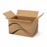Boîtes aux lettres en carton ondulé personnalisables, matériaux recyclés, impression quadricolore 80g/m² pour l'emballage et le transport en détail