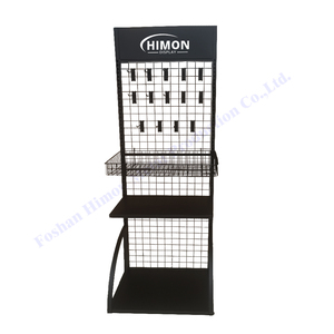 Cửa Hàng Bán Lẻ Cửa Hàng Tùy Chỉnh Dây Lưới Lưới Kim Loại Móc Treo Sản Phẩm Hiển Thị Sàn Đứng Giá - Product Image 5