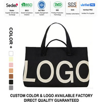 Sac fourre-tout grand format pour femme avec fermeture éclair supérieure, imperméable, personnalisable avec logo, idéal pour les enseignantes, les infirmières, le travail et l'école