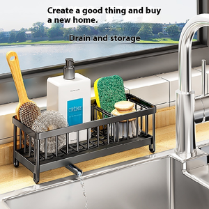 Oferta Especial: Cesta Escurridora Multifuncional <span class=keywords><strong>de</strong></span> Acero Inoxidable 304, Impermeable, No Plegable, <span class=keywords><strong>de</strong></span> un Solo Nivel, para Fregadero <span class=keywords><strong>y</strong></span> Encimera del Hogar - Product Image 5