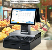 Sistema POS YueCool T17 Usado con Pantalla Táctil Capacitiva, Bluetooth/Wi-Fi Inalámbrico, Caja Registradora para Supermercado