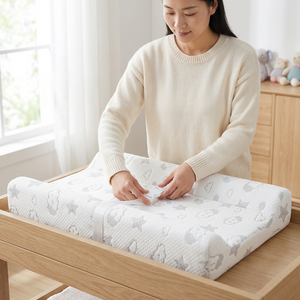 Design personalizzato morbido lavabile si adatta ai tavoli Standard cassettiere <span class=keywords><strong>fasciatoio</strong></span> per bambini con copertura antiscivolo - Product Image 4