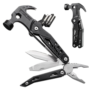 Taschen messer Klapp holzgriff Multi <span class=keywords><strong>Tool</strong></span> Klauen hammer Mehrzweck werkzeug - Product Image 1