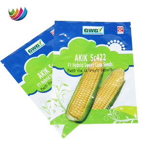 Bolsa de pie de papel de aluminio impresa personalizada, bolsa de plástico para embalaje de semillas de maíz dulce <span class=keywords><strong>amarillo</strong></span> de arroz híbrido para agricultura - Product Image 2