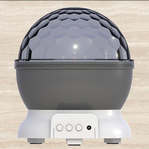 Lampe de nuit pour décoration d'intérieur Projecteur de ciel étoilé LED Rotation de la lune Batterie 220V RVB Lumière boule magique en cristal coloré - Product Image 2