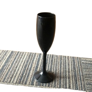Flûtes à <span class=keywords><strong>champagne</strong></span> jetables en plastique <span class=keywords><strong>noir</strong></span>, élégantes, de haute qualité, durables, pour mariage, vente en gros - Product Image 1